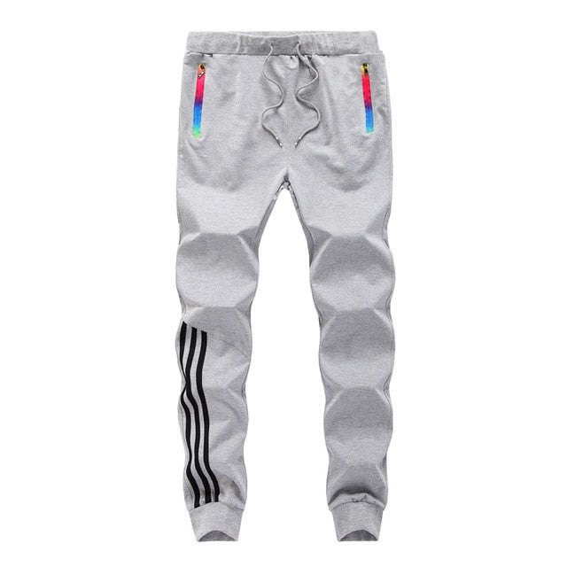 Men Joggers Pants Brand Casual Striped Male Trousers Black Blue Grey Cotton Sweatpants Mens Fitness Workout Pantalon Homme 5XL