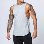 Load image into Gallery viewer, Workout Gym Mens Tank Top Vest Muscle Sleeveless Sportswear Shirt Stringer Fashion Clothing Bodybuilding Singlets Cotton Fitness
