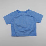 Load image into Gallery viewer, Solid Color Vital Seamless Yoga Shirt Women Fitness Short Sleeve Crop Top Workout Tops Gym Clothes Sportswear Running T-shirts
