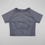 Load image into Gallery viewer, Solid Color Vital Seamless Yoga Shirt Women Fitness Short Sleeve Crop Top Workout Tops Gym Clothes Sportswear Running T-shirts
