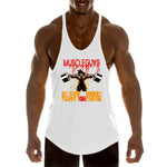 Load image into Gallery viewer, Workout Sports Shirt Brand Gym Mens Back Tank Top Vest Muscle Fashion Sleeveless Stringer Clothing Bodybuilding Singlets Fitness
