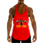 Load image into Gallery viewer, Workout Sports Shirt Brand Gym Mens Back Tank Top Vest Muscle Fashion Sleeveless Stringer Clothing Bodybuilding Singlets Fitness
