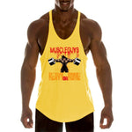 Load image into Gallery viewer, Workout Sports Shirt Brand Gym Mens Back Tank Top Vest Muscle Fashion Sleeveless Stringer Clothing Bodybuilding Singlets Fitness
