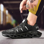 Load image into Gallery viewer, SUROM Running Shoes For Men Summer Sneakers Breathable Mesh Outdoor Sport Shoes Men Increase Black  Upper Lace Up Male Shoes
