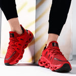 Load image into Gallery viewer, SUROM Running Shoes For Men Summer Sneakers Breathable Mesh Outdoor Sport Shoes Men Increase Black  Upper Lace Up Male Shoes
