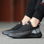 Load image into Gallery viewer, SUROM Running Shoes For Men Summer Sneakers Breathable Mesh Outdoor Sport Shoes Men Increase Black  Upper Lace Up Male Shoes
