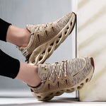 Load image into Gallery viewer, SUROM Running Shoes For Men Summer Sneakers Breathable Mesh Outdoor Sport Shoes Men Increase Black  Upper Lace Up Male Shoes
