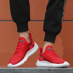 Load image into Gallery viewer, SUROM Running Shoes For Men Summer Sneakers Breathable Mesh Outdoor Sport Shoes Men Increase Black  Upper Lace Up Male Shoes
