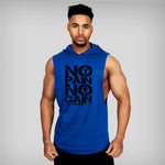 Load image into Gallery viewer, Brand Gyms Clothing Mens Bodybuilding Hooded Tank Top Cotton Sleeveless Vest Sweatshirt Fitness Workout Sportswear Tops Male
