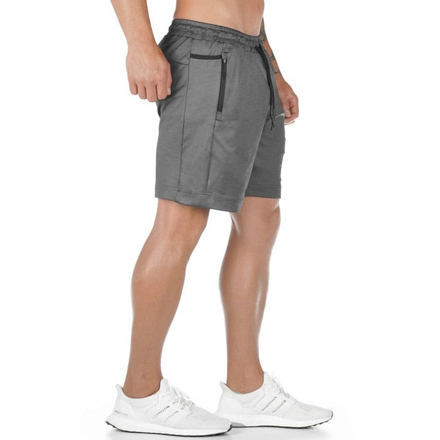 Running Quick dry Shorts Mens Gym Fitness Sports Bermuda Jogging Training Short Pants Summer Male Multi-pocket Beach Sweatpants