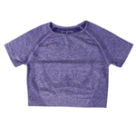 Load image into Gallery viewer, Seamless Yoga Top Long Sleeve Workout Tops for Women Fitness Vital Gym Crop Top Athletic Gym Shirt Women Sportswear Short Active
