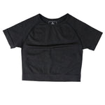 Load image into Gallery viewer, Seamless Yoga Top Long Sleeve Workout Tops for Women Fitness Vital Gym Crop Top Athletic Gym Shirt Women Sportswear Short Active
