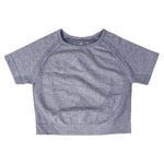 Load image into Gallery viewer, Seamless Yoga Top Long Sleeve Workout Tops for Women Fitness Vital Gym Crop Top Athletic Gym Shirt Women Sportswear Short Active
