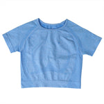 Load image into Gallery viewer, Seamless Yoga Top Long Sleeve Workout Tops for Women Fitness Vital Gym Crop Top Athletic Gym Shirt Women Sportswear Short Active
