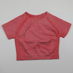 Load image into Gallery viewer, Solid Color Vital Seamless Yoga Shirt Women Fitness Short Sleeve Crop Top Workout Tops Gym Clothes Sportswear Running T-shirts
