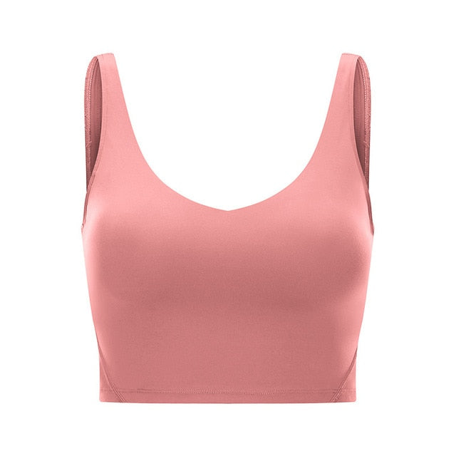 NWT U-Back Butter Soft Workout Gym Yoga Bras Women Racerback Tank Sexy Sports Sleeveless Shirt Loose Athletic Tops
