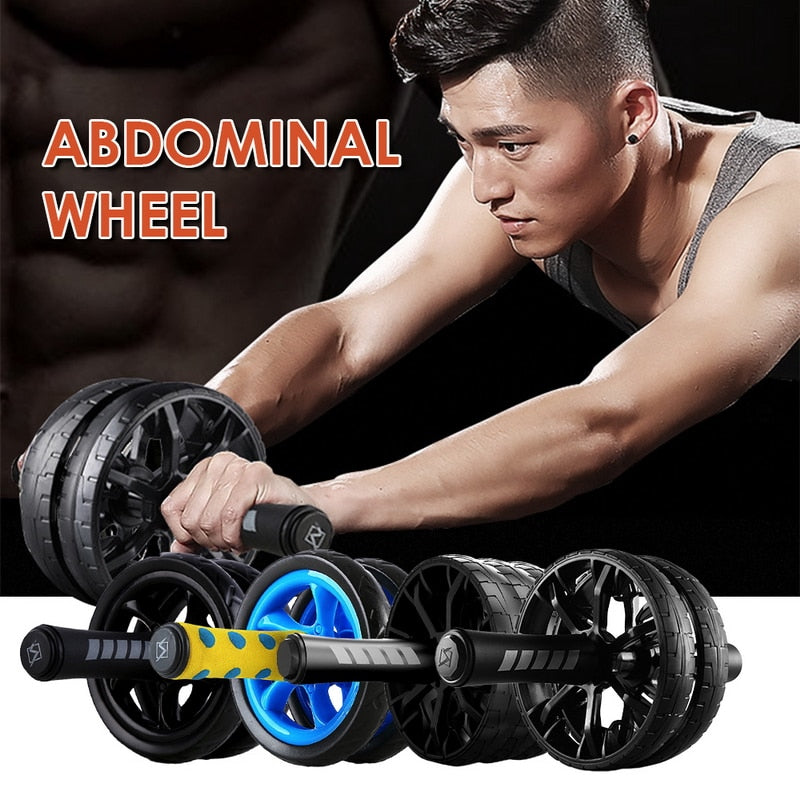 ABS Abdominal Wheel Roller Trainer Fitness Equipment Gym Home Exercise Body Building  roller Belly Core Trainer